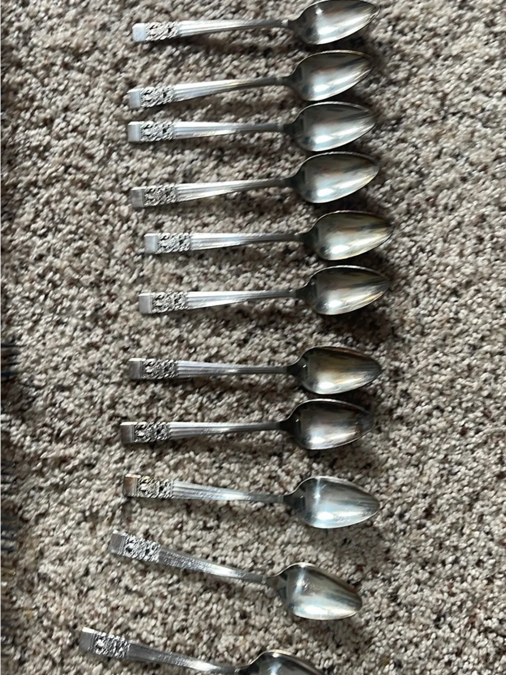 Vintage Silver Plated Flatware Set - Mixed Serving Pieces